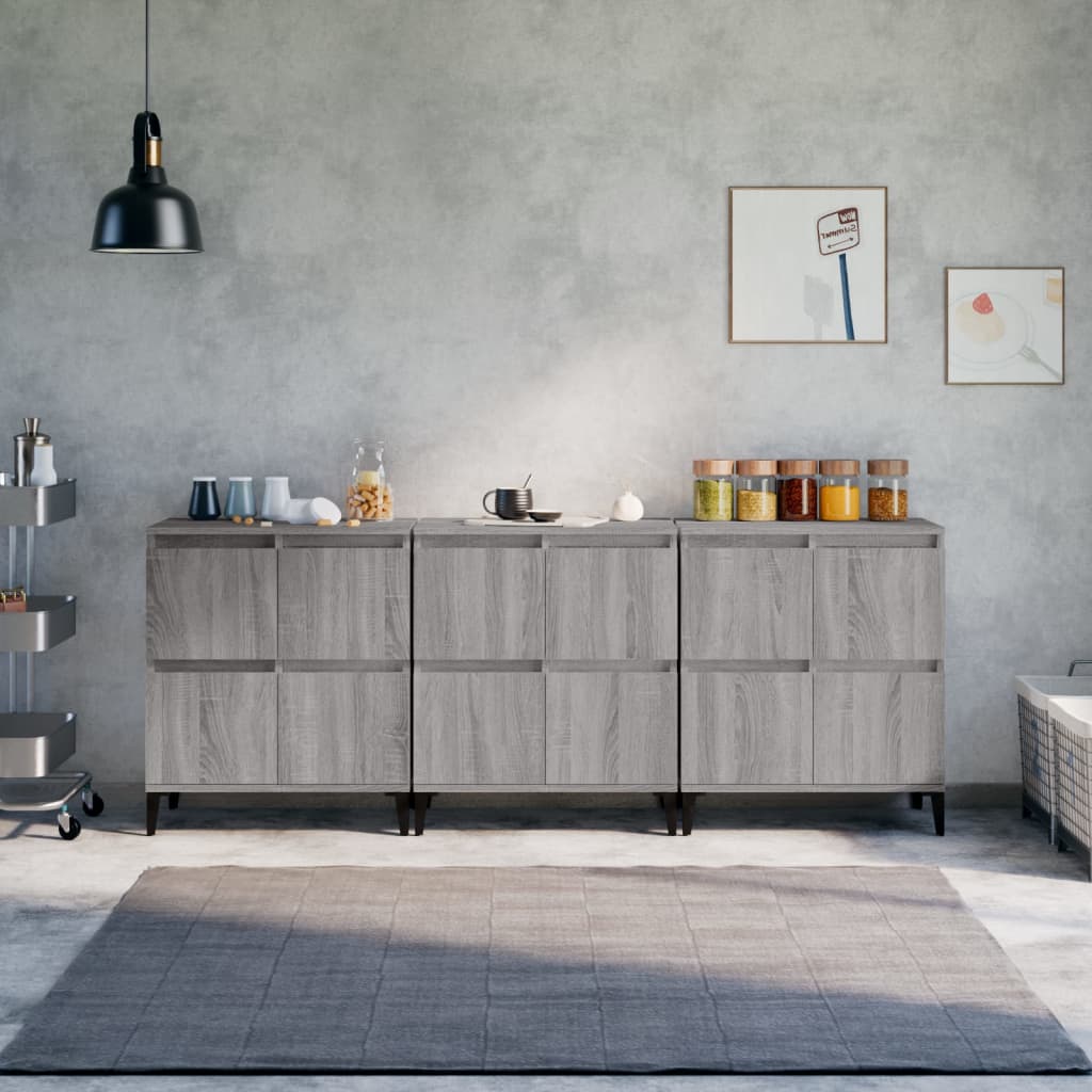Skænke 2 Stk. 60X35X70 Cm Konstrueret Træ