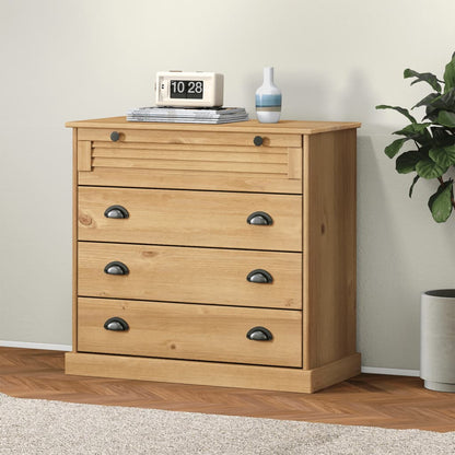 Kommode Vigo 80X40X76 Cm Massivt Fyrretræ