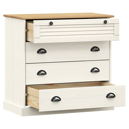 Kommode Vigo 80X40X76 Cm Massivt Fyrretræ