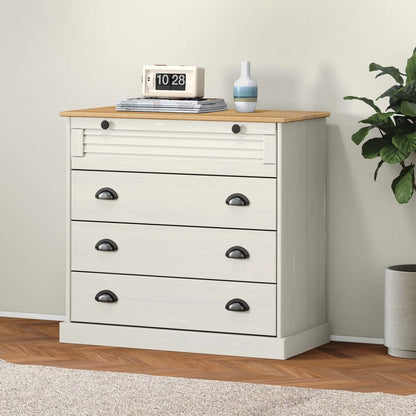 Kommode Vigo 80X40X76 Cm Massivt Fyrretræ