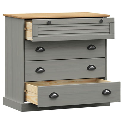 Kommode Vigo 80X40X76 Cm Massivt Fyrretræ