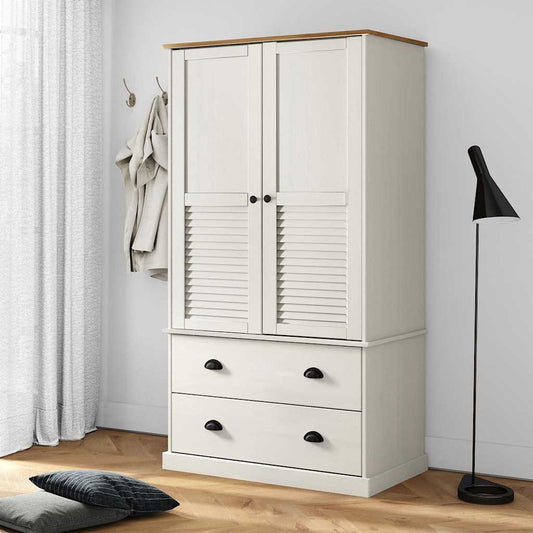 Klædeskab Vigo 90X55X170 Cm Massivt Fyrretræ