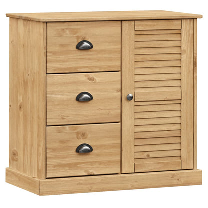 Skænk Med Skuffer Vigo 78x40x75 Cm Massivt Fyrretræ - Billede 2