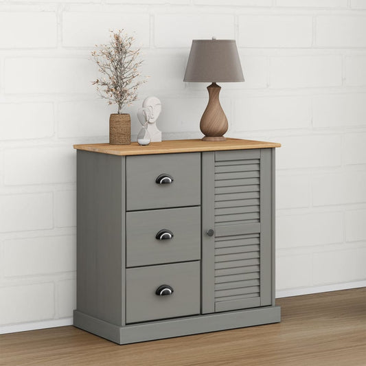 Skænk Med Skuffer Vigo 78X40X75 Cm Massivt Fyrretræ