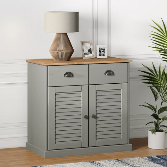 Skænk Med Skuffer Vigo 78X40X75 Cm Massivt Fyrretræ