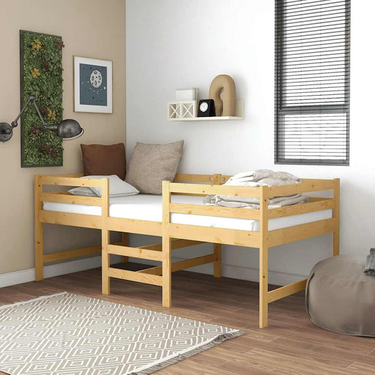 Sengeramme Uden Madras 90X200 Cm Massivt Fyrretræ