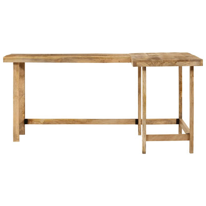 Skrivebord 165x110x75 Cm Massivt Mangotræ - Billede 3