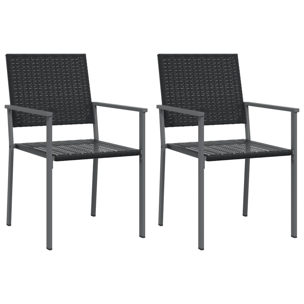 Spisebordssæt Til Haven 7 Dele Polyrattan Og Stål