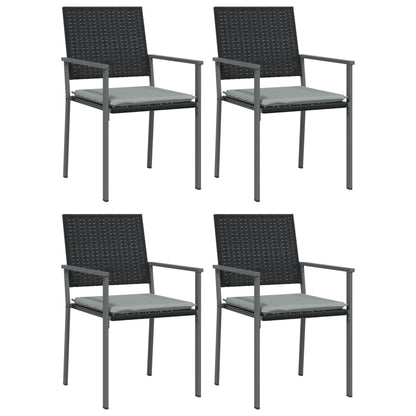 Spisebordssæt Til Haven 7 Dele Polyrattan Og Stål