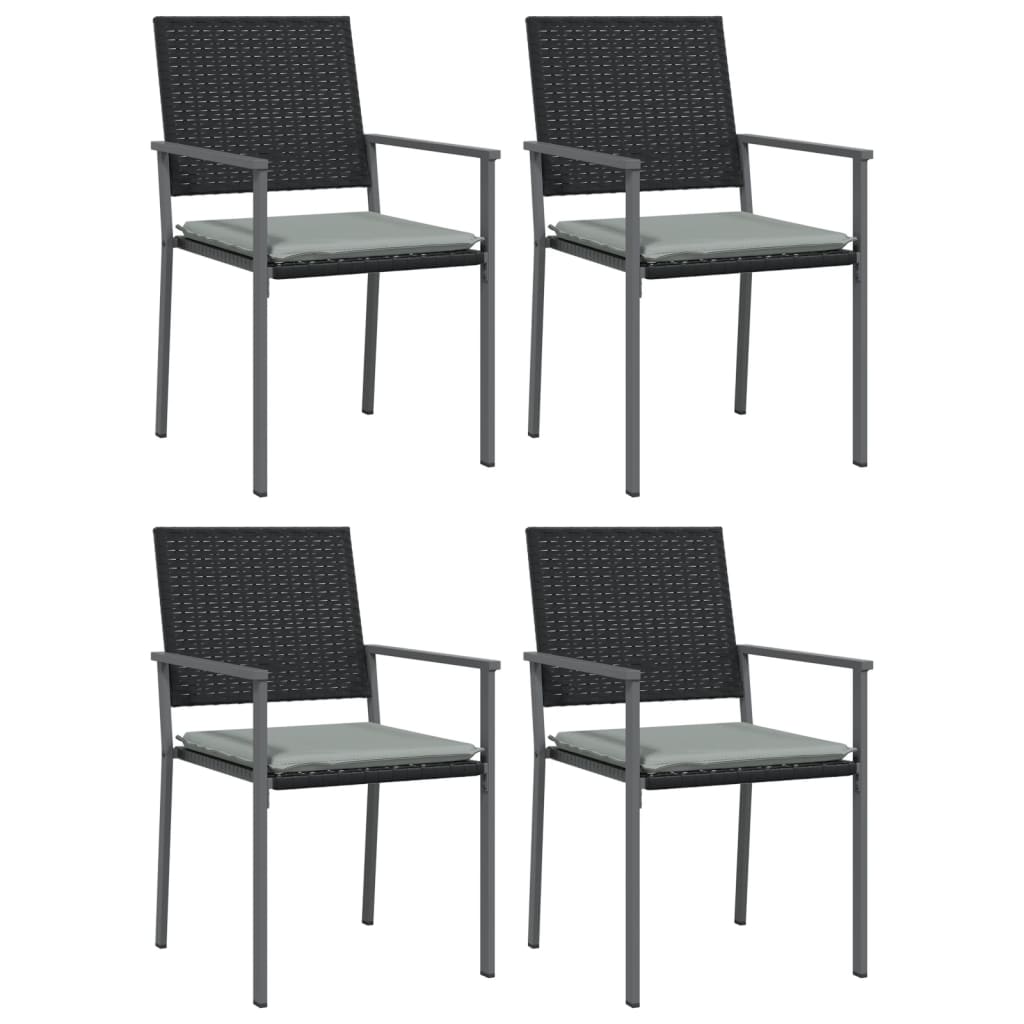 Spisebordssæt Til Haven 7 Dele Polyrattan Og Stål