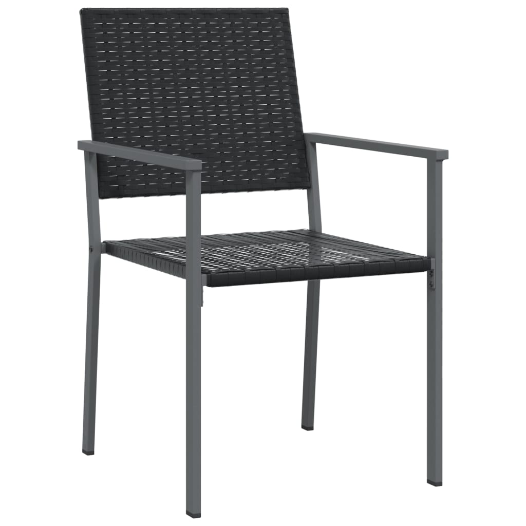 Spisebordssæt Til Haven 7 Dele Polyrattan Og Stål