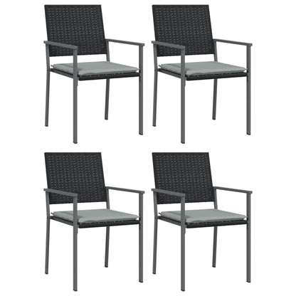 Spisebordssæt Til Haven 7 Dele Polyrattan Og Stål