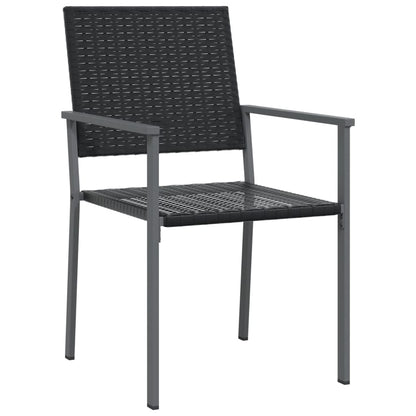 Spisebordssæt Til Haven 7 Dele Polyrattan Og Stål