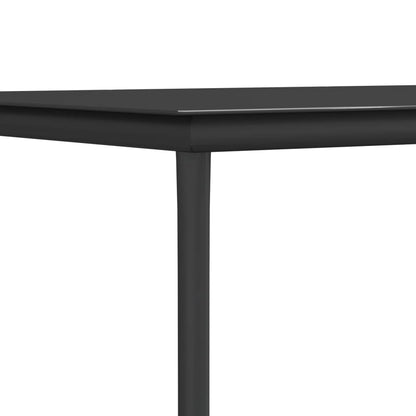 Spisebordssæt Til Haven 9 Dele M. Hynder Polyrattan + Stål Sort