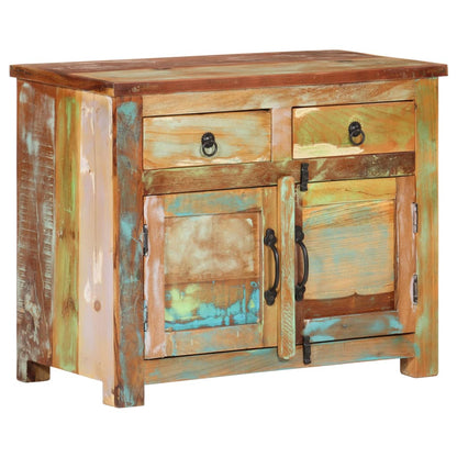 Skænk 68x35x55 Cm Massivt Genbrugstræ - Billede 10