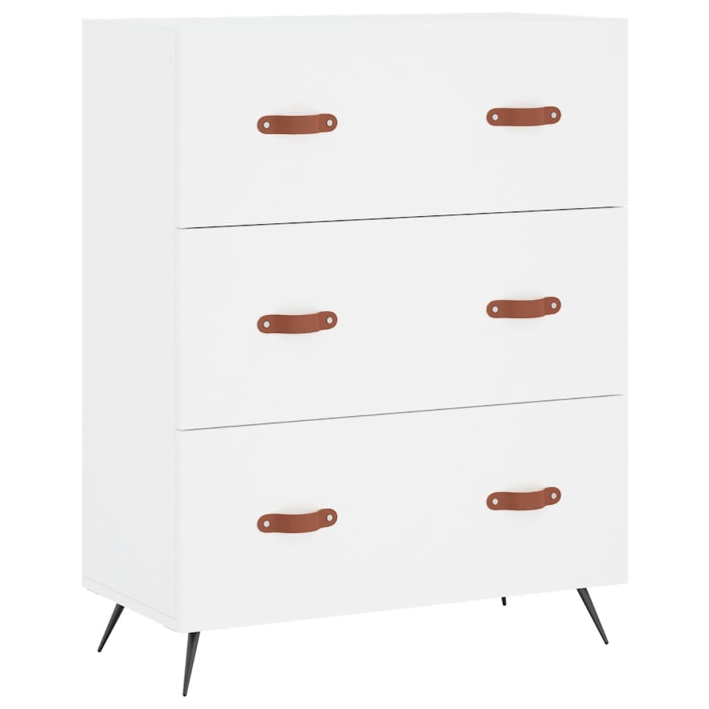 Kommode 69,5x34x90 Cm Konstrueret Træ - Billede 2