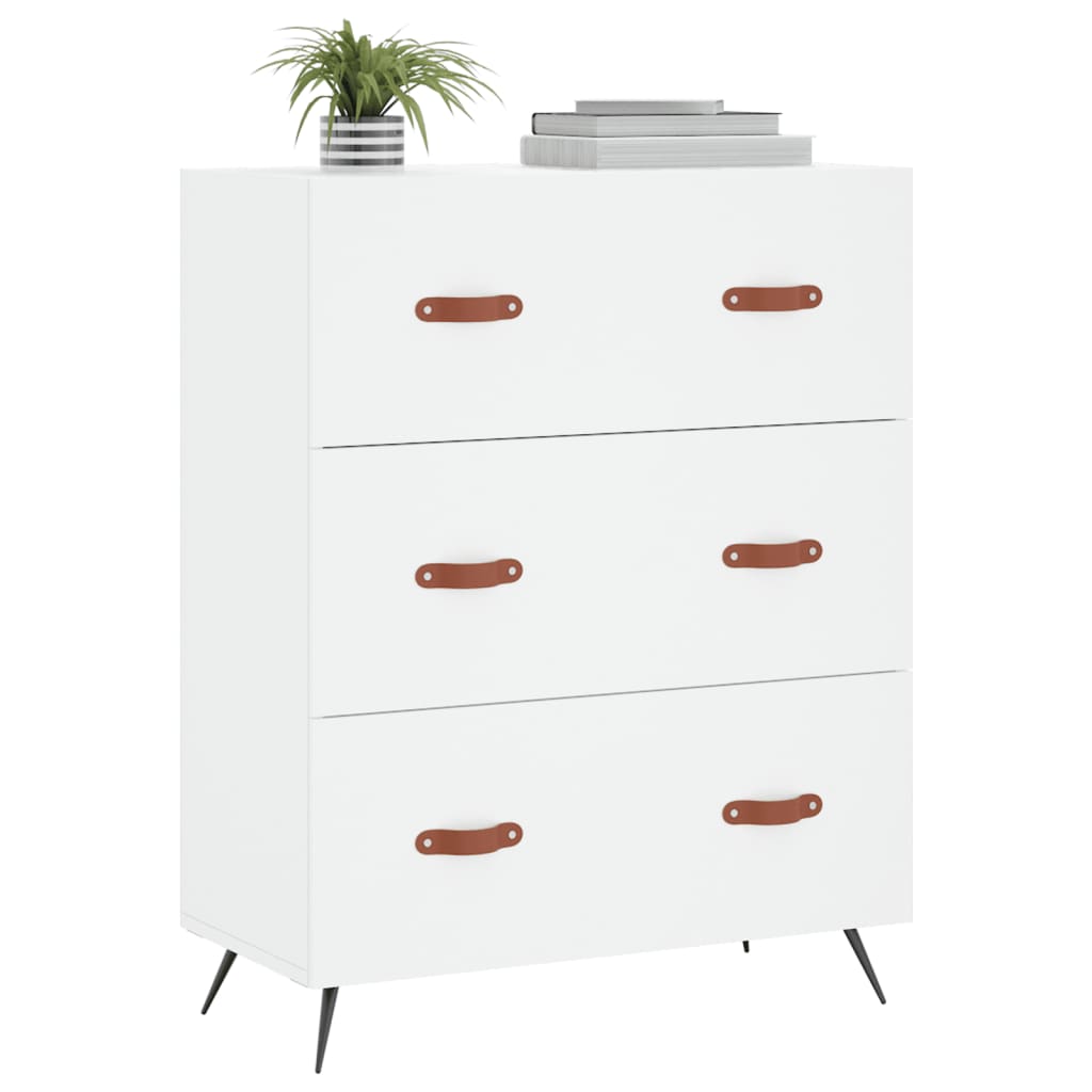 Kommode 69,5x34x90 Cm Konstrueret Træ - Billede 3