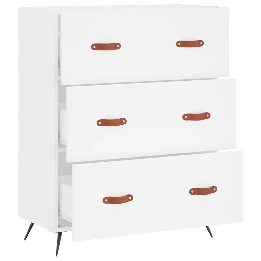 Kommode 69,5x34x90 Cm Konstrueret Træ - Billede 6