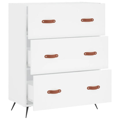 Kommode 69,5x34x90 Cm Konstrueret Træ - Billede 6