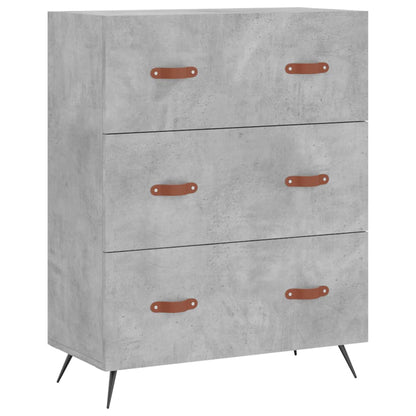 Kommode 69,5x34x90 Cm Konstrueret Træ - Billede 2