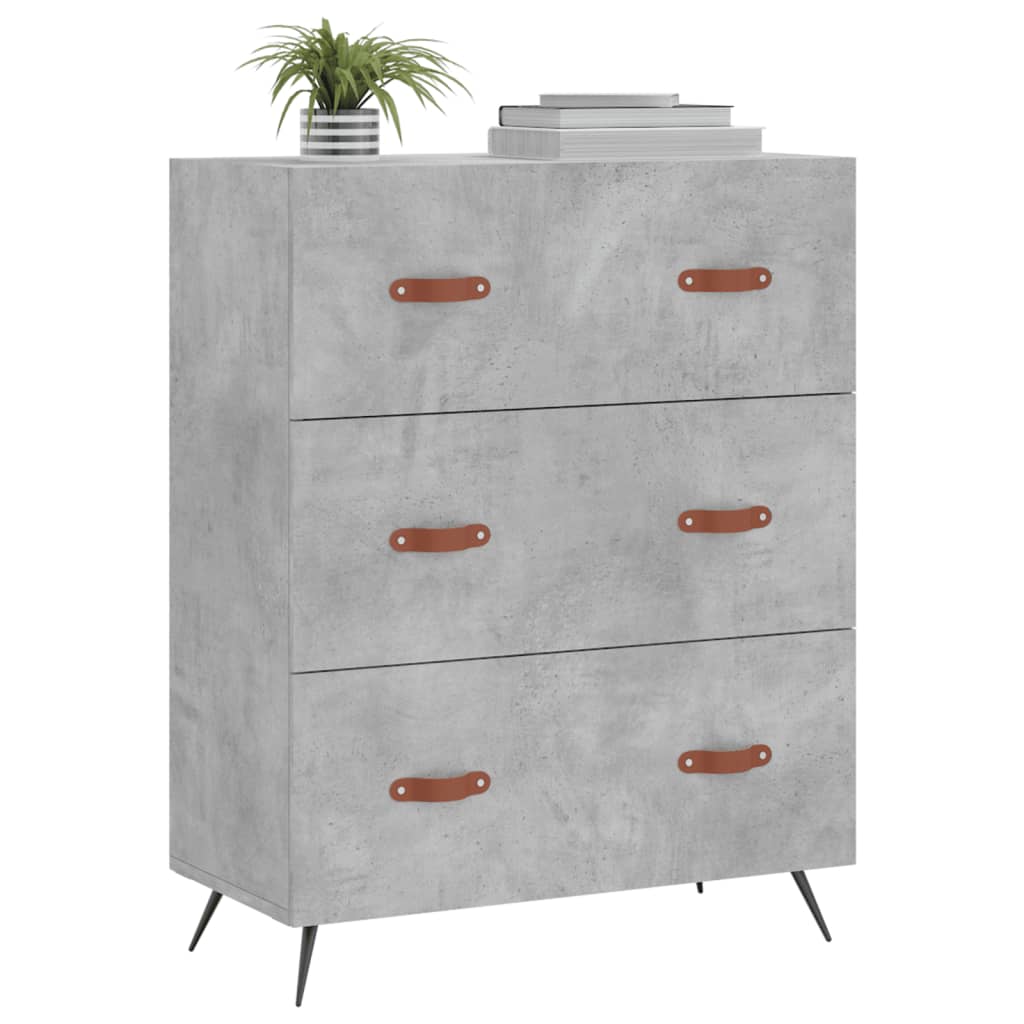 Kommode 69,5x34x90 Cm Konstrueret Træ - Billede 3