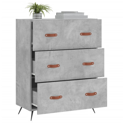 Kommode 69,5x34x90 Cm Konstrueret Træ - Billede 4