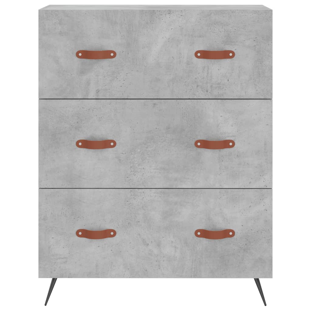 Kommode 69,5x34x90 Cm Konstrueret Træ - Billede 5
