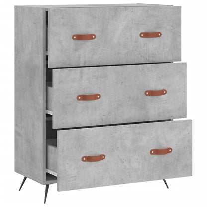 Kommode 69,5x34x90 Cm Konstrueret Træ - Billede 6