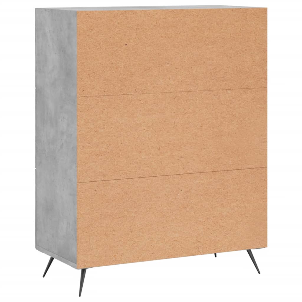 Kommode 69,5x34x90 Cm Konstrueret Træ - Billede 8