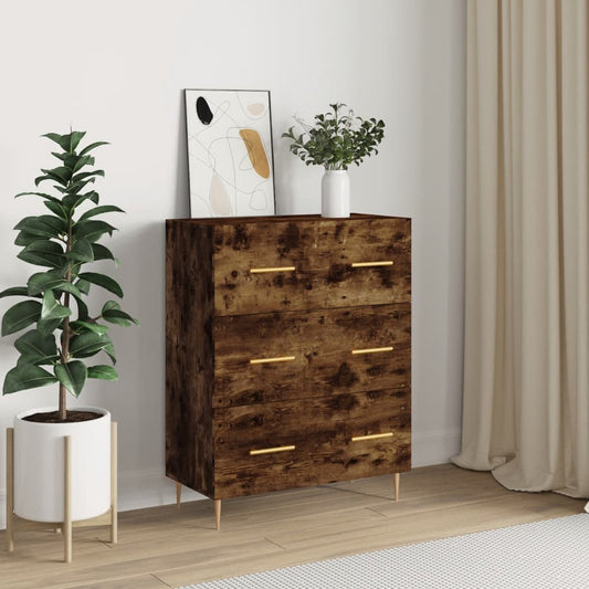 Skænk 69,5X34X90 Cm Konstrueret Træ Etræsfarve