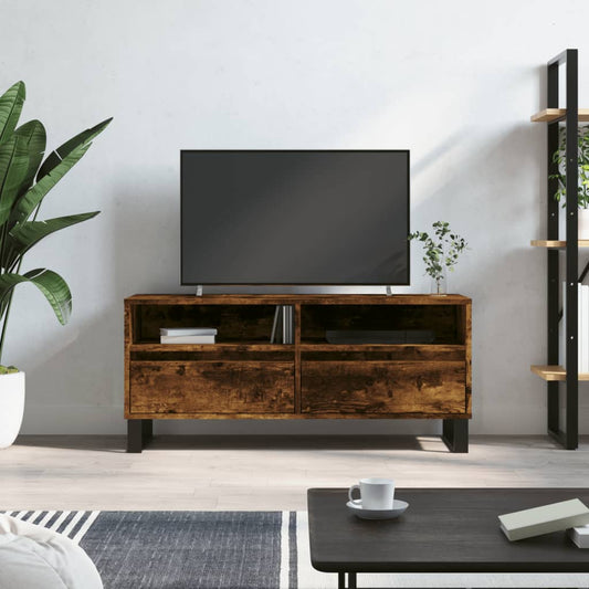 Tv-Bord 100X34,5X44,5 Cm Konstrueret Træ Etræsfarve