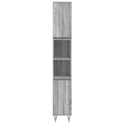 Badeværelsesskab 30x30x190 Cm Konstrueret Træ - Billede 5
