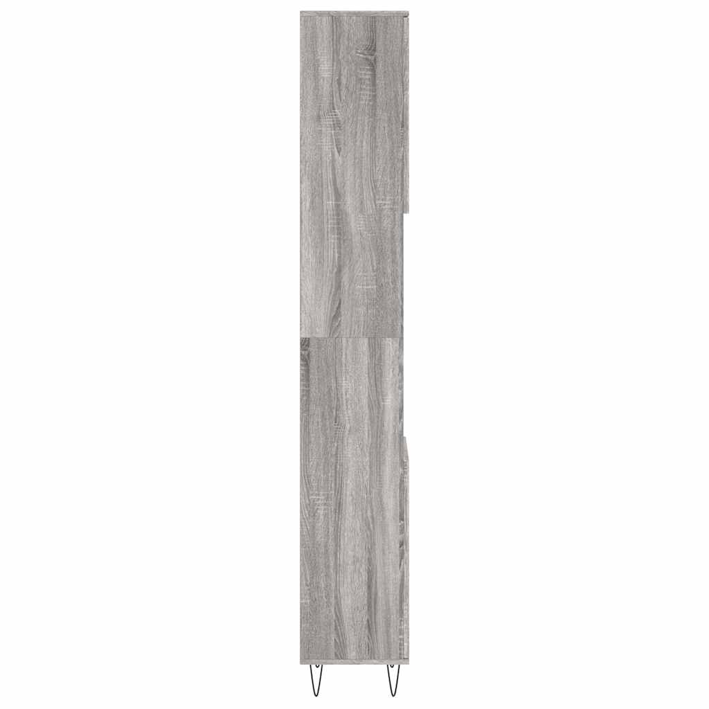 Badeværelsesskab 30x30x190 Cm Konstrueret Træ - Billede 7