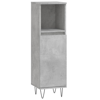 Badeværelsesskab 30x30x100 Cm Konstrueret Træ - Billede 2