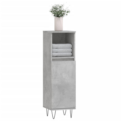Badeværelsesskab 30x30x100 Cm Konstrueret Træ - Billede 3
