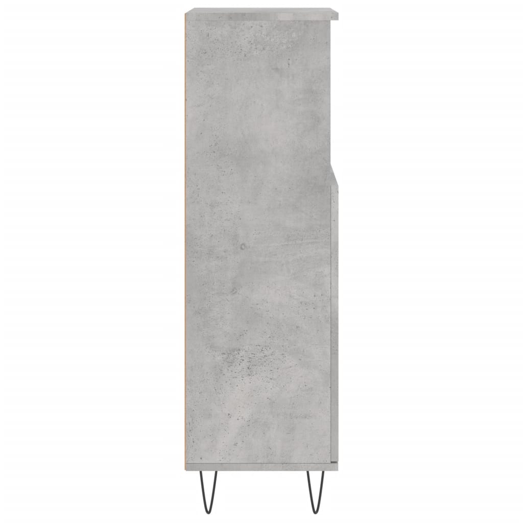 Badeværelsesskab 30x30x100 Cm Konstrueret Træ - Billede 7