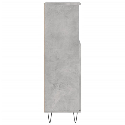 Badeværelsesskab 30x30x100 Cm Konstrueret Træ - Billede 7