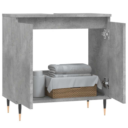 Badeværelsesskab 58x33x60 Cm Konstrueret Træ - Billede 3