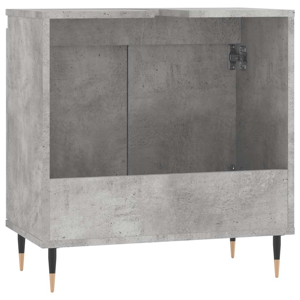 Badeværelsesskab 58x33x60 Cm Konstrueret Træ - Billede 7
