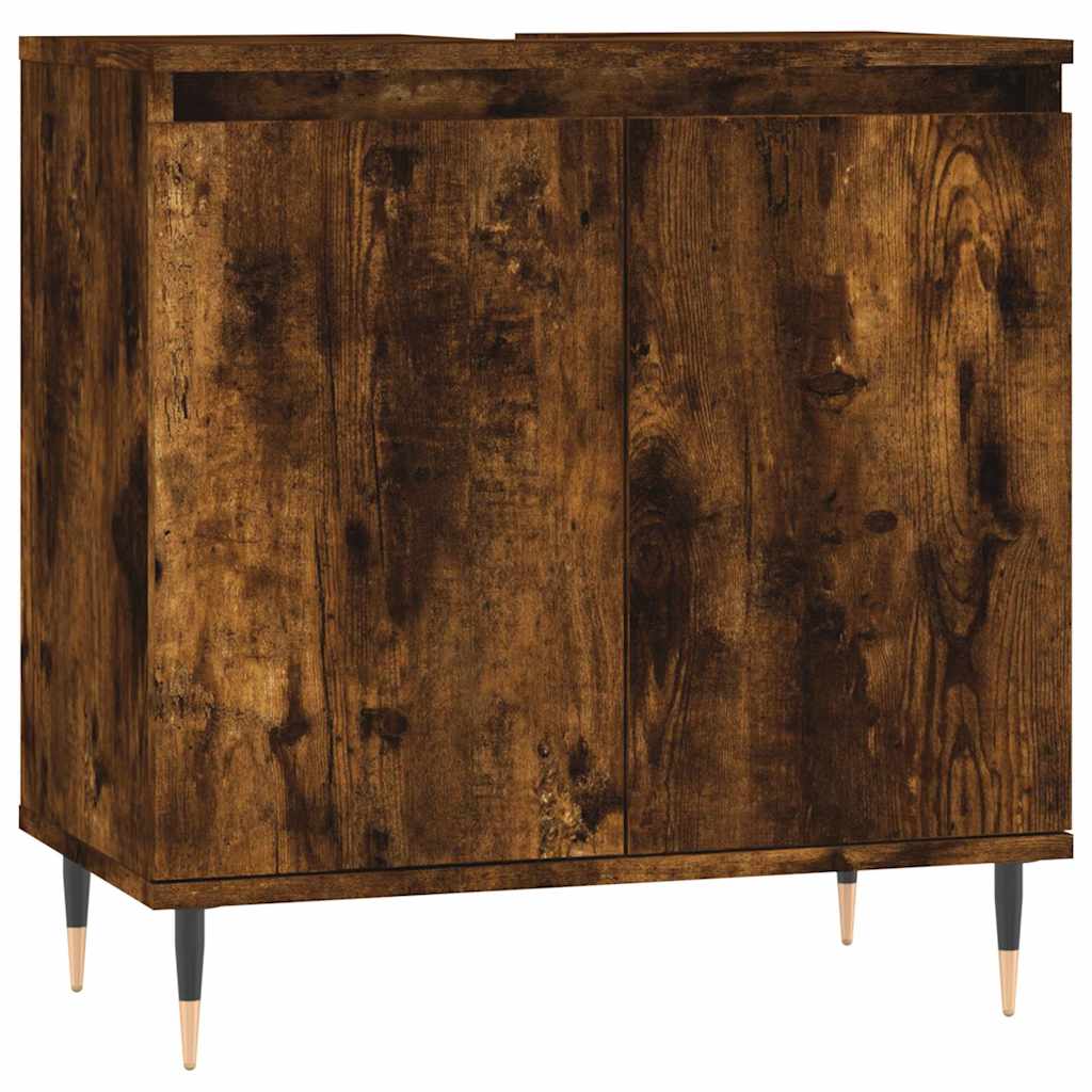 Badeværelsesskab 58X33X60 Cm Konstrueret Træ Etræsfarve