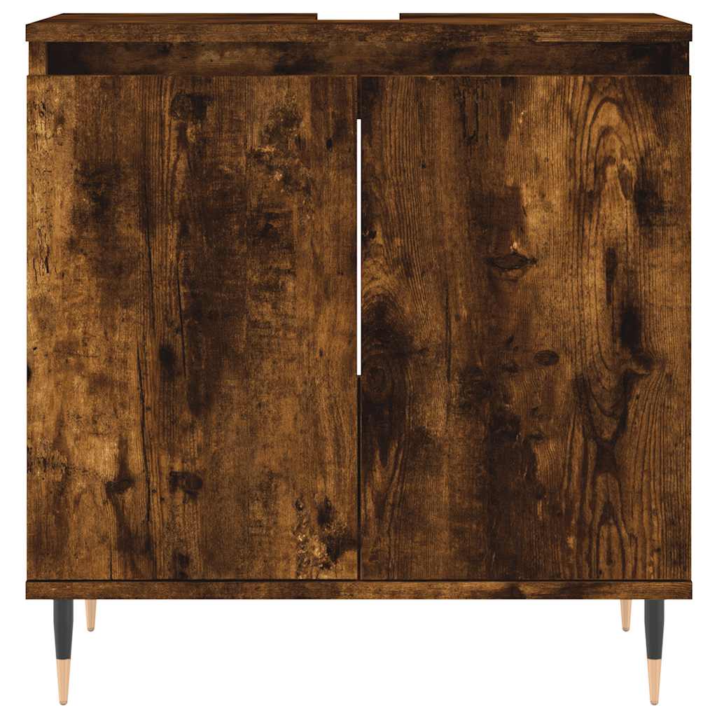 Badeværelsesskab 58X33X60 Cm Konstrueret Træ Etræsfarve