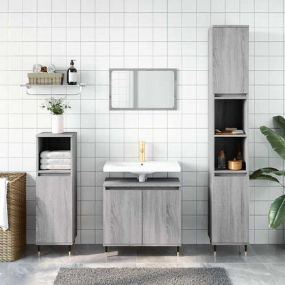 Badeværelsesskab 58x33x60 Cm Konstrueret Træ - Variant 831578