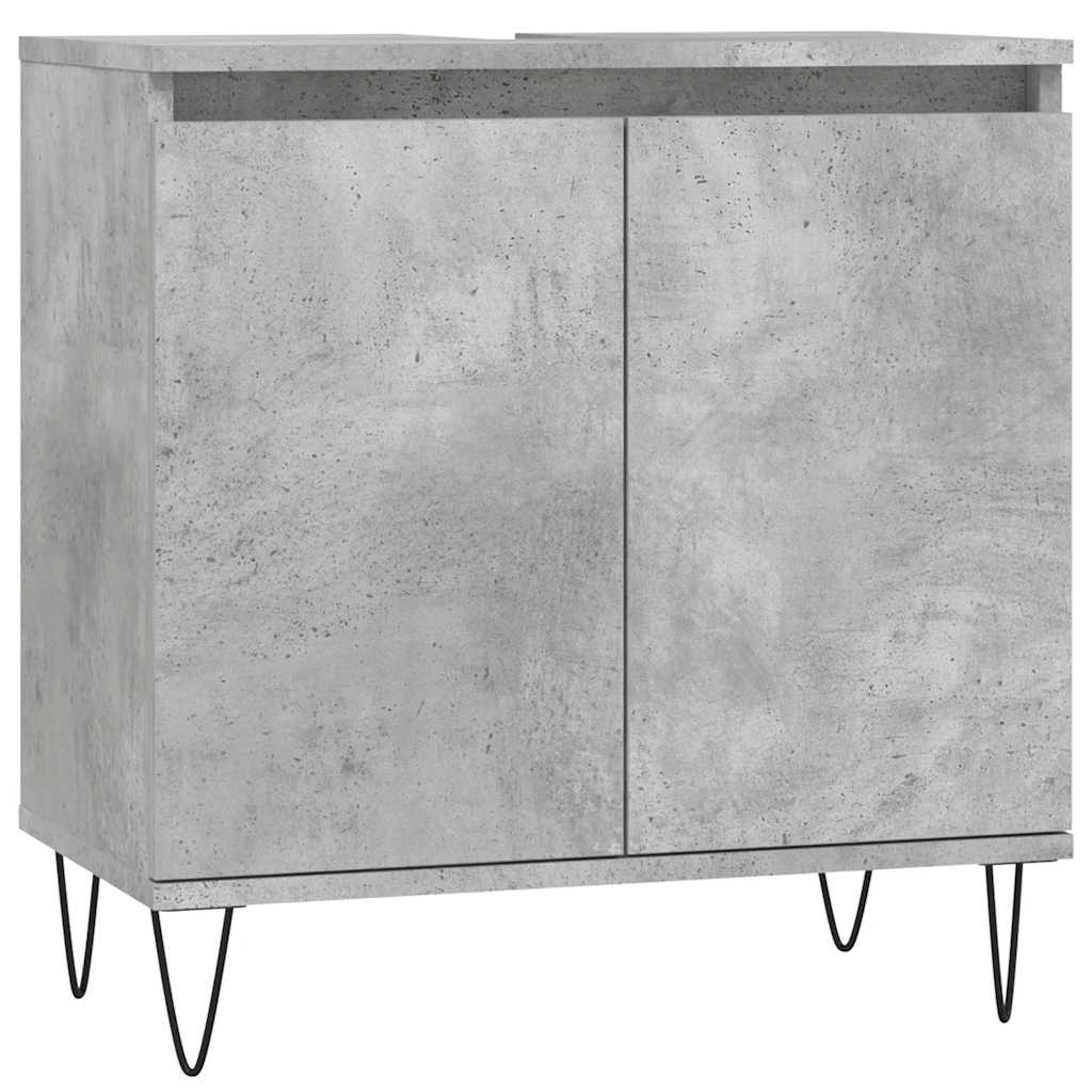 Badeværelsesskab 58x33x60 Cm Konstrueret Træ - Billede 2