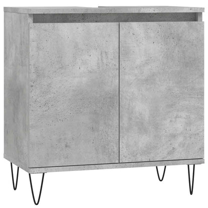 Badeværelsesskab 58x33x60 Cm Konstrueret Træ - Billede 2