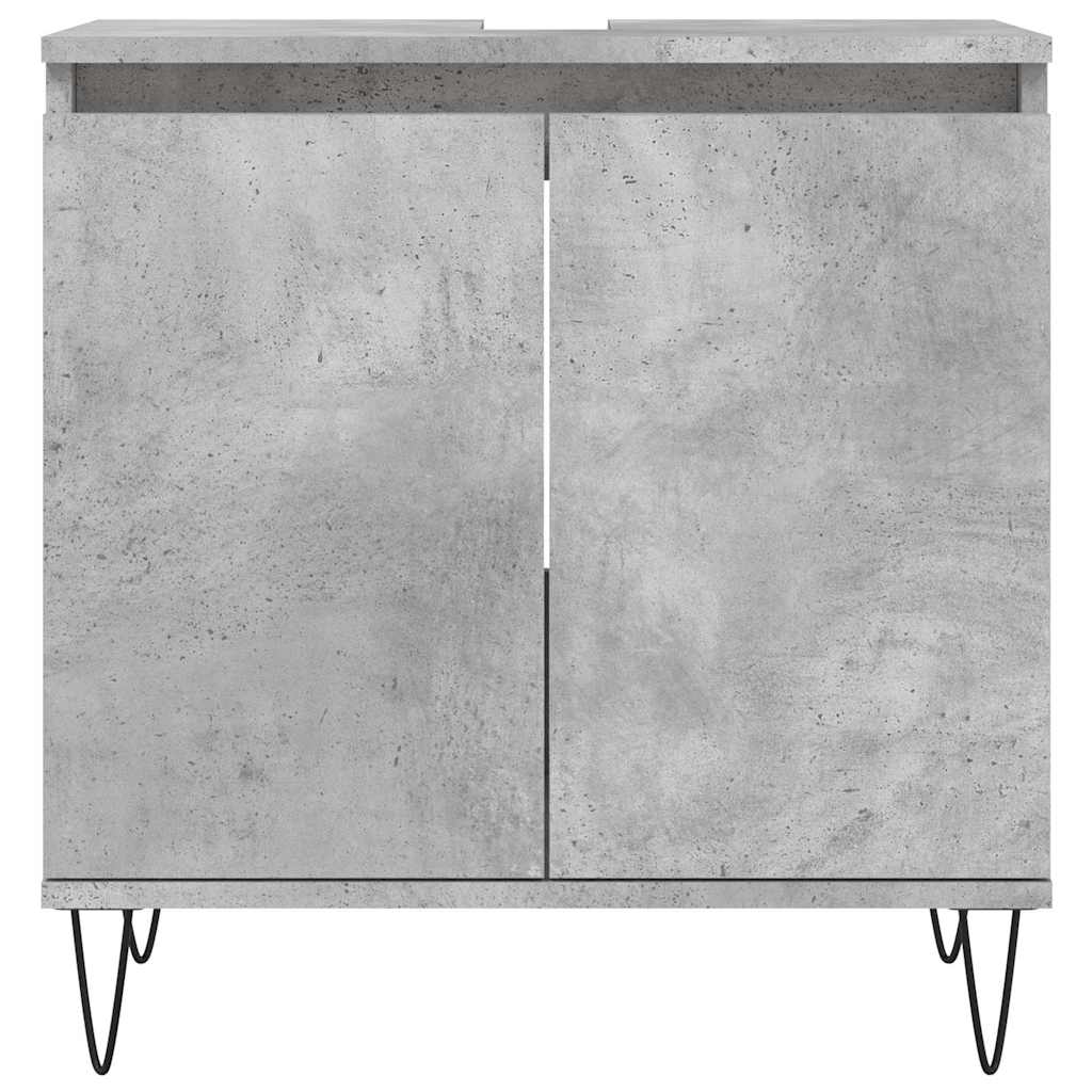 Badeværelsesskab 58x33x60 Cm Konstrueret Træ - Billede 4
