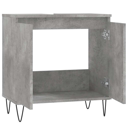 Badeværelsesskab 58x33x60 Cm Konstrueret Træ - Billede 5