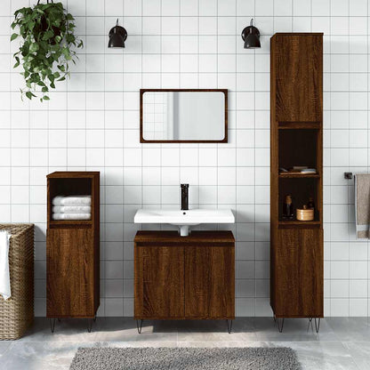 Badeværelsesskab 58x33x60 Cm Konstrueret Træ - Variant 831587