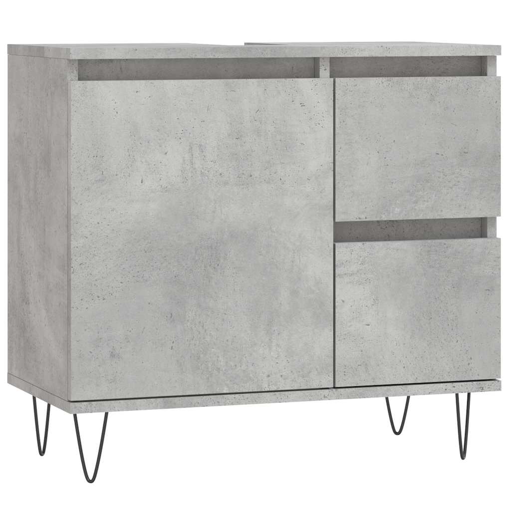 Badeværelsesskab 65x33x60 Cm Konstrueret Træ - Billede 2