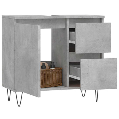 Badeværelsesskab 65x33x60 Cm Konstrueret Træ - Billede 3