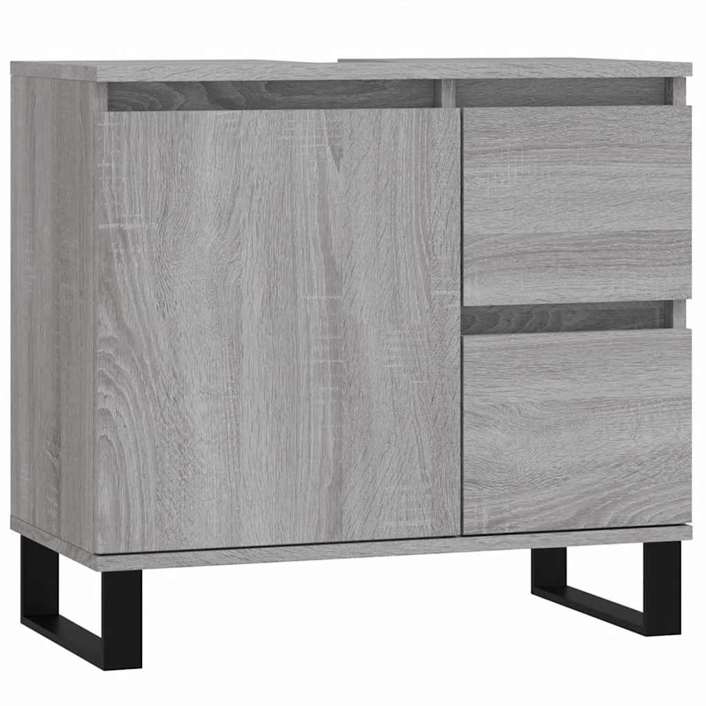 Badeværelsesskab 65x33x60 Cm Konstrueret Træ - Billede 2